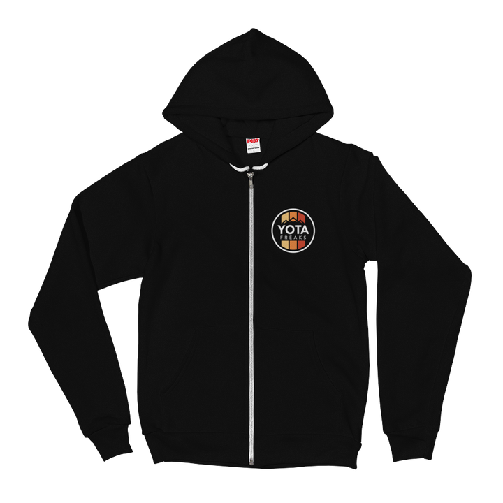Retro Hooded Zip up Sweatshirt