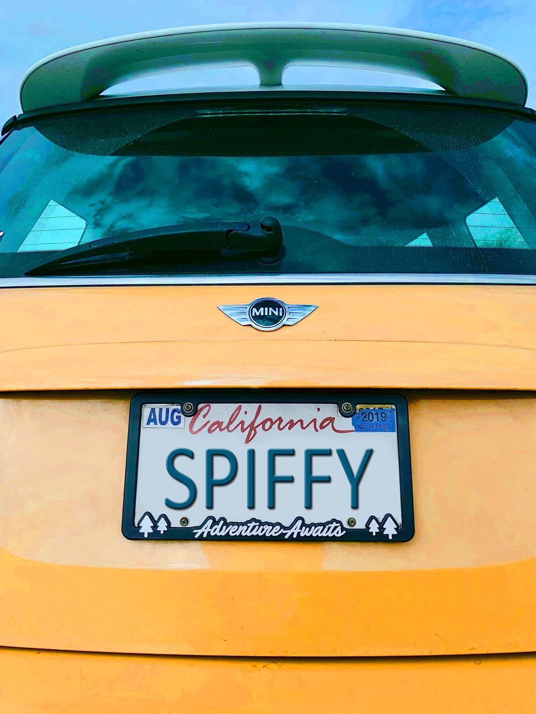 Adventure Awaits - Raised License Plate Frame