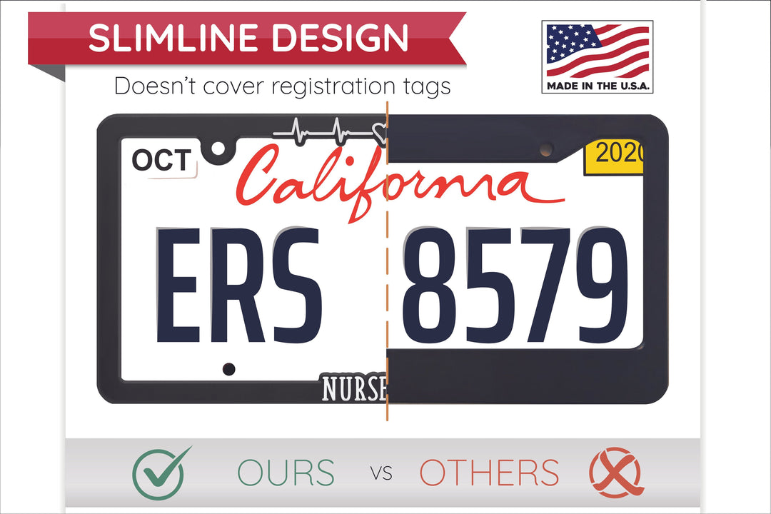 Nurse Life - Raised License Plate Frame
