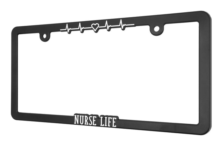 Nurse Life - Raised License Plate Frame