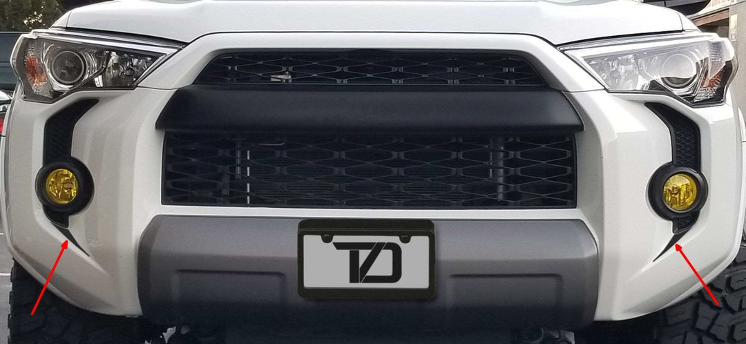 Premium Cast Matte Black Vinyl Fang Decals for 2015-2023 4Runner