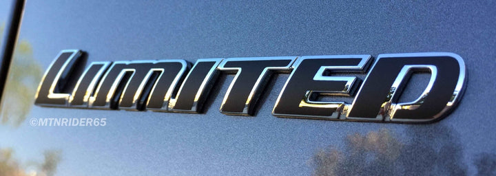 Premium Cast Matte Black Vinyl Letter Inlay Decals for 2016-2023 Tacoma Emblems