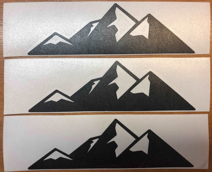 Premium Cast Matte Black Vinyl Mountain Decals for 2007-2023 Tundra