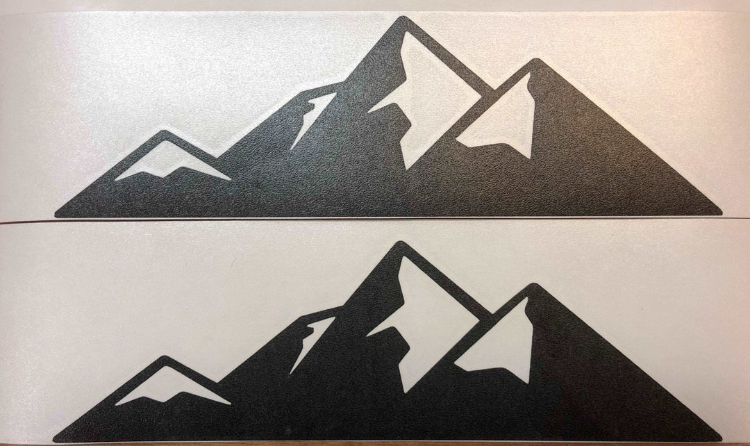 Premium Cast Matte Black Vinyl Mountain Decals for 2014-2021 Tundra