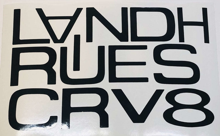 Premium Cast Vinyl Inlay Letter Decals for 2016-2021 Land Cruiser Liftgate
