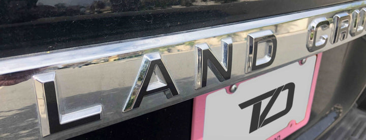 Premium Cast Vinyl Inlay Letter Decals for 2016-2021 Land Cruiser Liftgate