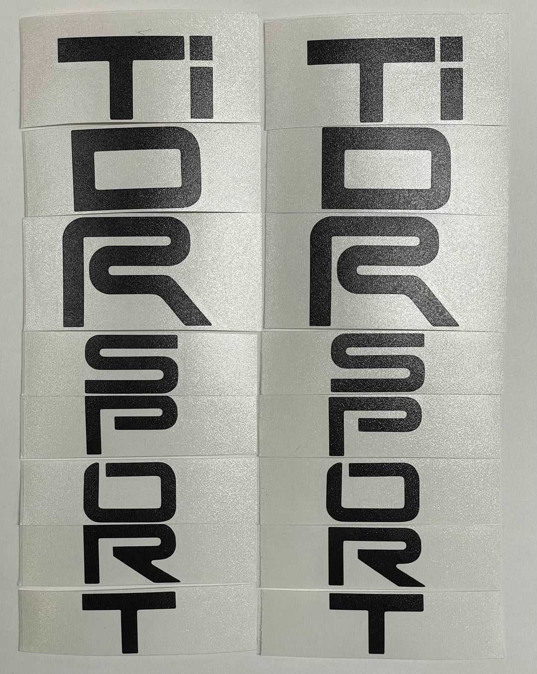 Premium Cast Vinyl Inlay Letter Decals for 2021-2023 4Runner TRD SPORT Emblems x2