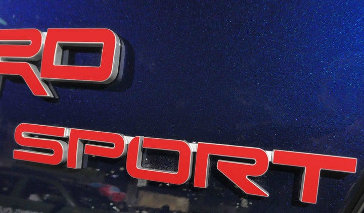 Premium Cast Vinyl Inlay Letter Decals for 2021-2023 4Runner TRD SPORT Emblems x2