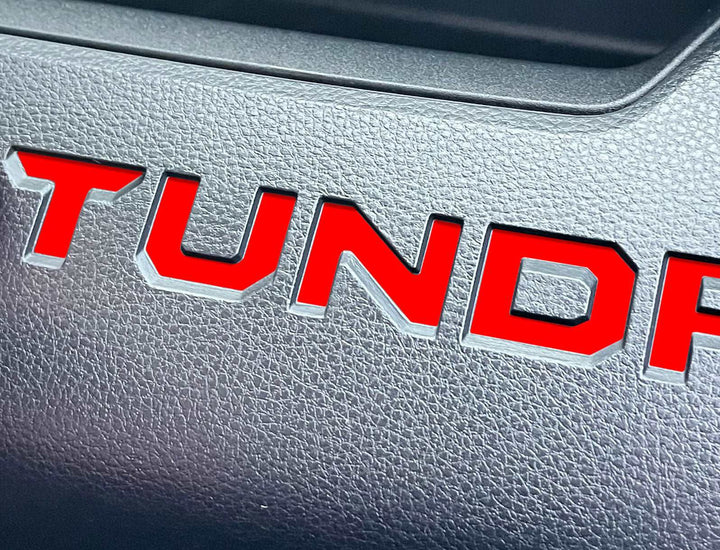 Premium Cast Vinyl Insert Letter Decals for 2022-2023 Tundra Dashboard