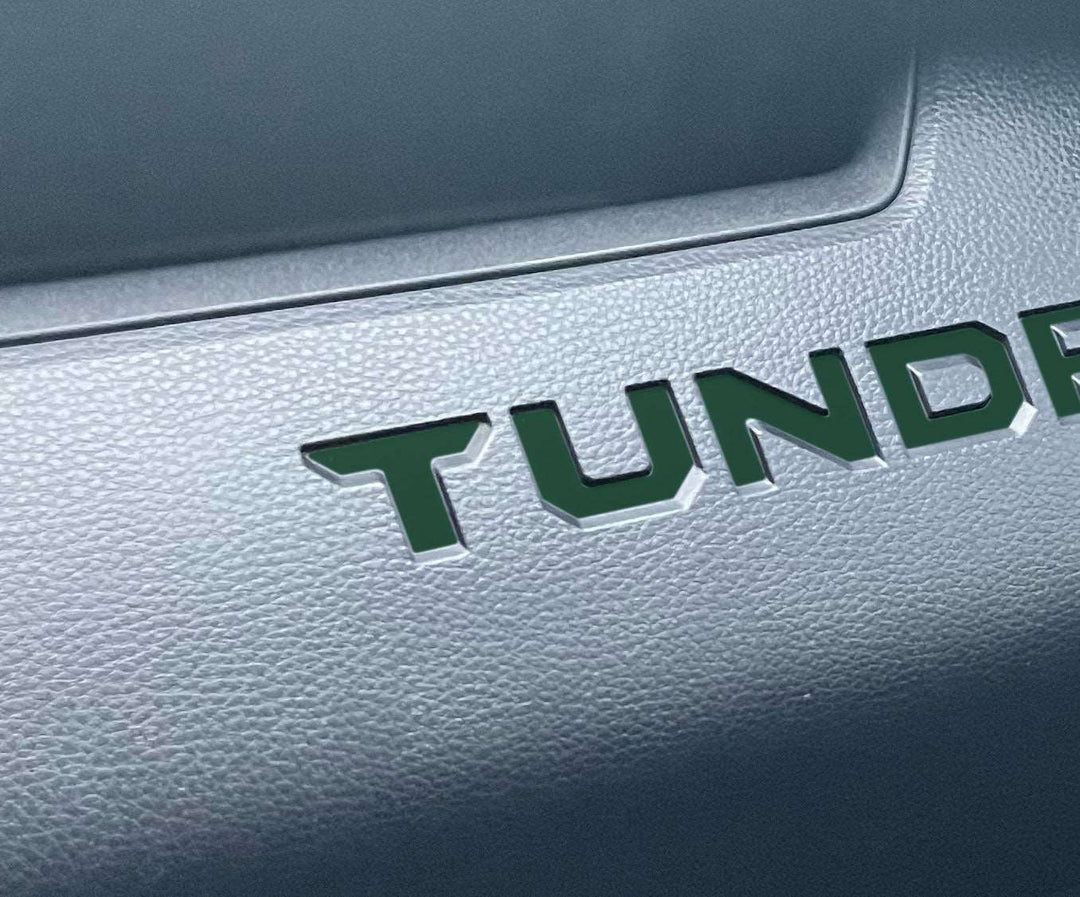 Premium Cast Vinyl Insert Letter Decals for 2022-2023 Tundra Dashboard