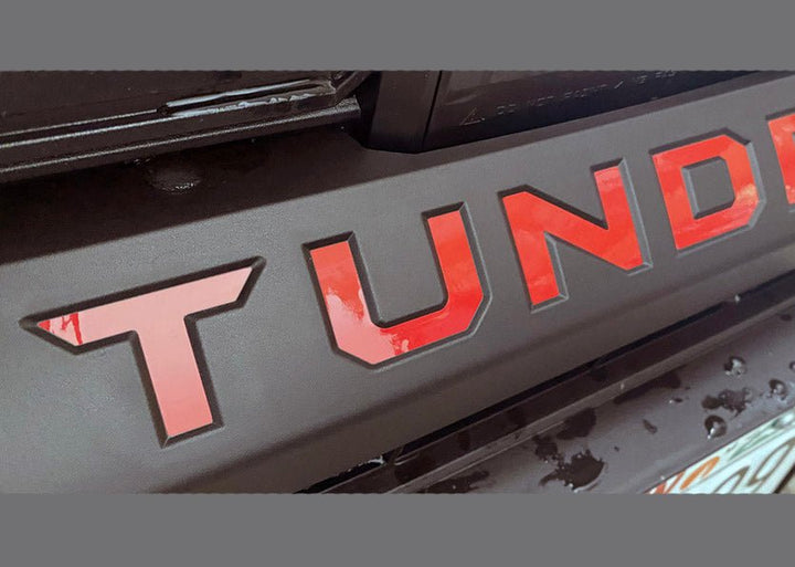 Premium Cast Vinyl Insert Letter Decals for 2022-2023 Tundra Front Bumper