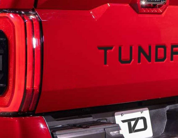 Premium Cast Vinyl Insert Letter Decals for 2022-2023 Tundra Tailgate