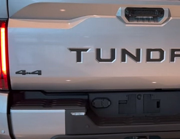 Premium Cast Vinyl Insert Letter Decals for 2022-2023 Tundra Tailgate