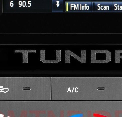 Premium Cast Vinyl Letter Decals for 2014-2021 Tundra Dashboard