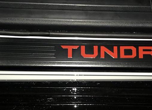 Premium Cast Vinyl Letter Decals for 2014-2021 Tundra Door Sill Protectors x2