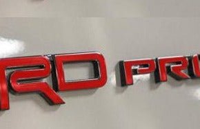 Premium Cast Vinyl Letter Decals for 4Runner and Tacoma TRD Pro Emblems