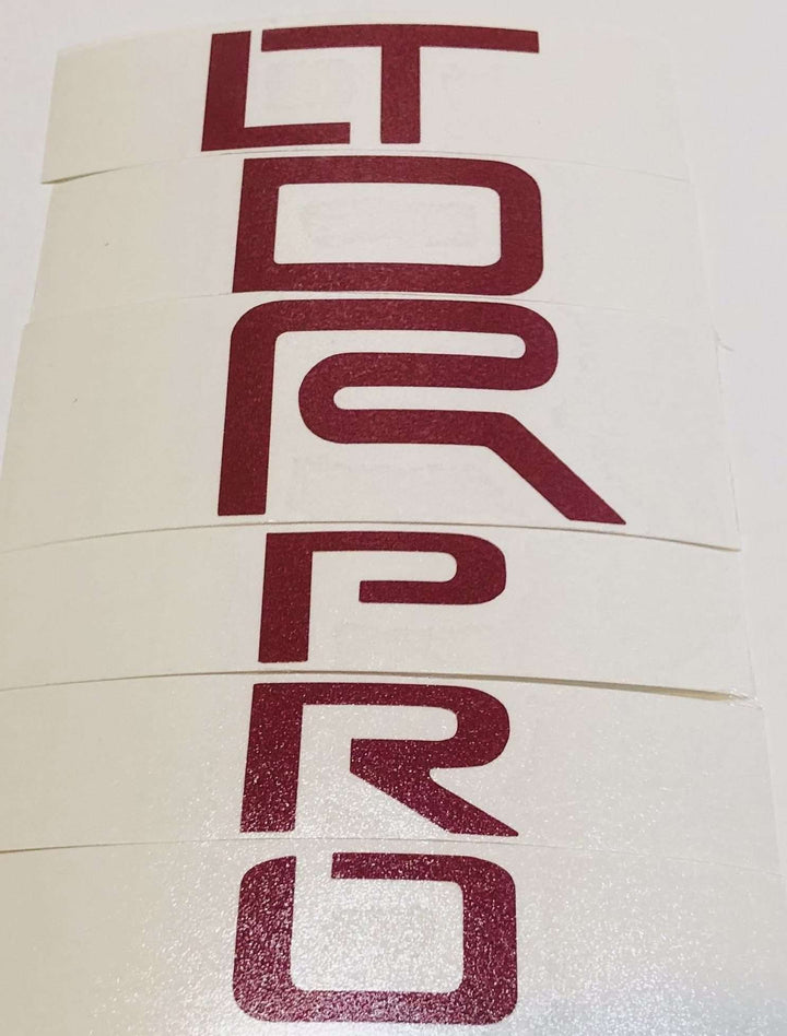 Premium Cast Vinyl Letter Decals for 4Runner and Tacoma TRD Pro Emblems