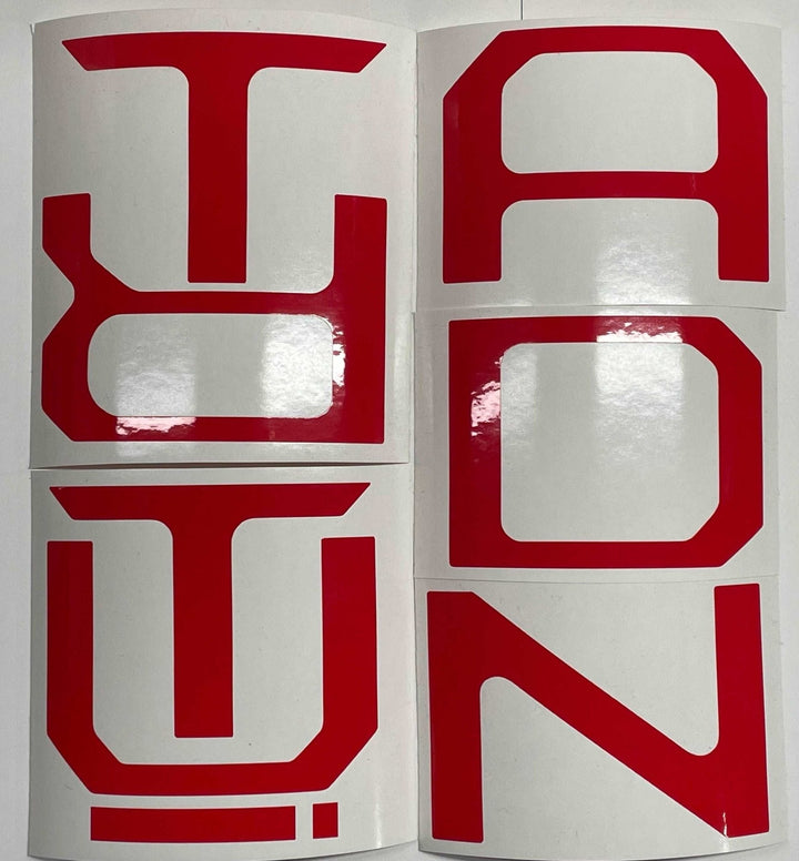 Premium Cast Vinyl Letter Inlay Decals for 2022-2023 Tundra Raised Tailgate Letters