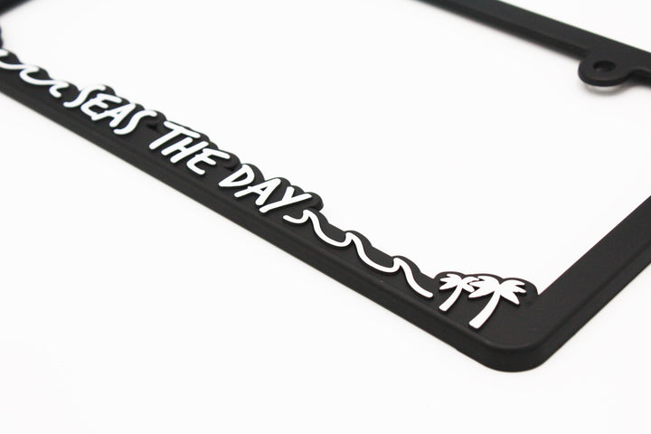 Seas the Day License Plate Frame